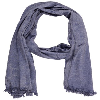 Satin Shaded Stole - Sapphire Blue